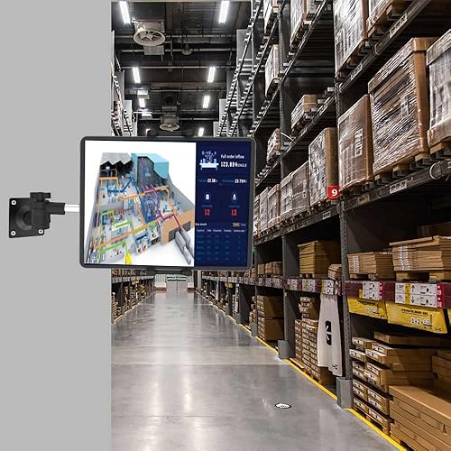 Miniatura 7 de Soporte de pared para tablet iPad de 4 a 13 pulgadas, soporte de pared universal flexible de metal resistente para iPad Pro 12.9 Air Mini, Samsung