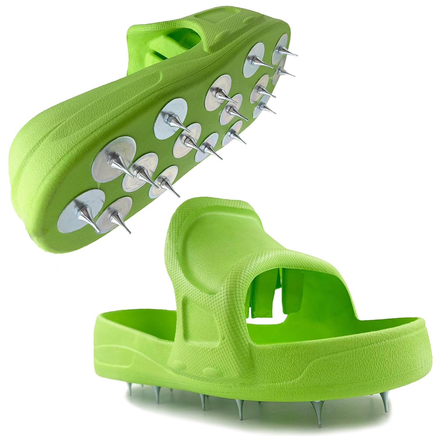 Spike Shoes for Epoxy Flooring – Epoxy Floor Spiked Shoes, Slip-On Epoxy Shoes Spikes for Garage Epoxy Floor Coating Kit, Fits Over Work Boots, Medium, 1 Pair.