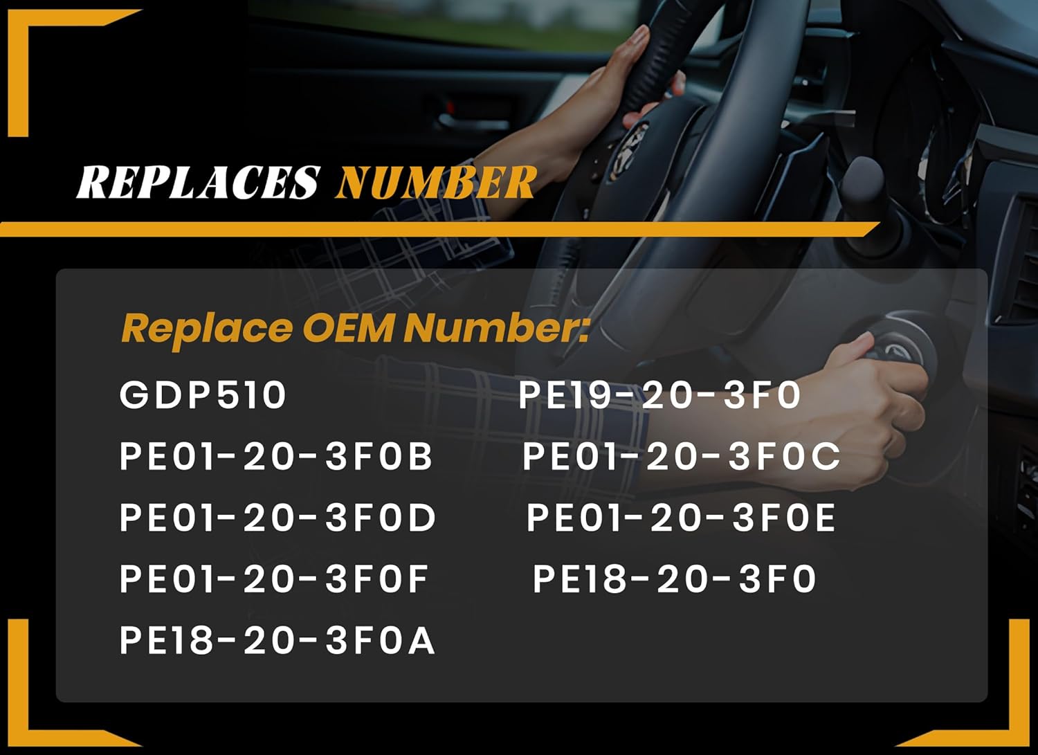 PE19-20-3F0 High Pressure Fuel Pump Compatible with Mazda 3 6 CX-5 2.0L 2.5L L4 Gas 2012-2018, Replaces #GDP510, PE01-20-3F0B, PE01-20-3F0C, PE01-20-3F0D, PE01-20-3F0E