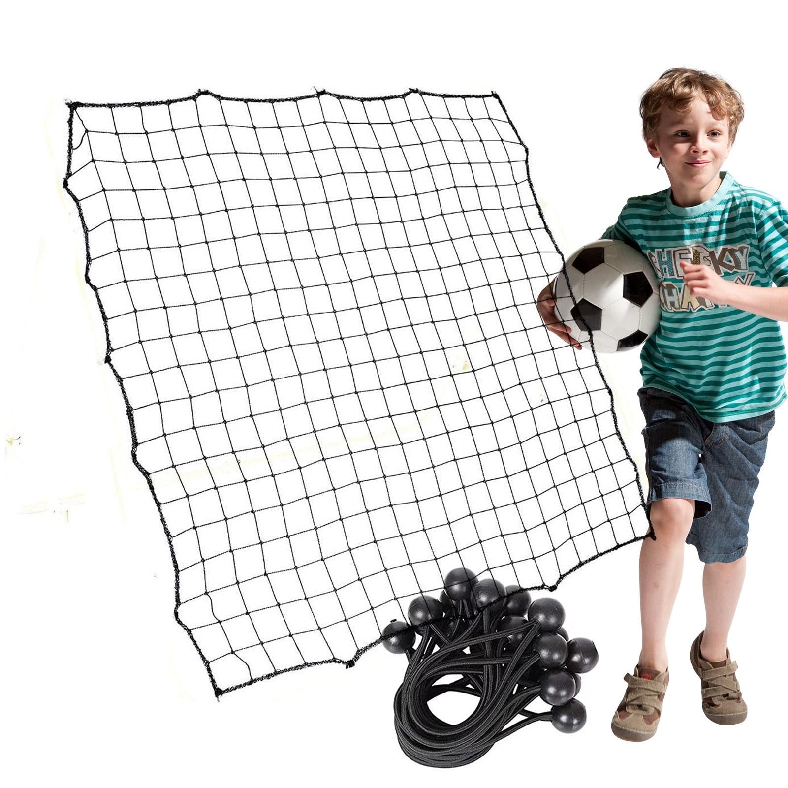 Rebound Rebounder Netto Football Rebounder, Rebounder Network | Siatka odbijająca piłki nożnej 39,37 x 39,37 | z 20 elastycznymi linami, treningiem terenowym, siatką do łapania