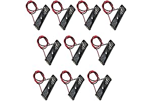 A23 12V Battery Case Holder with Wire, 10 Pack