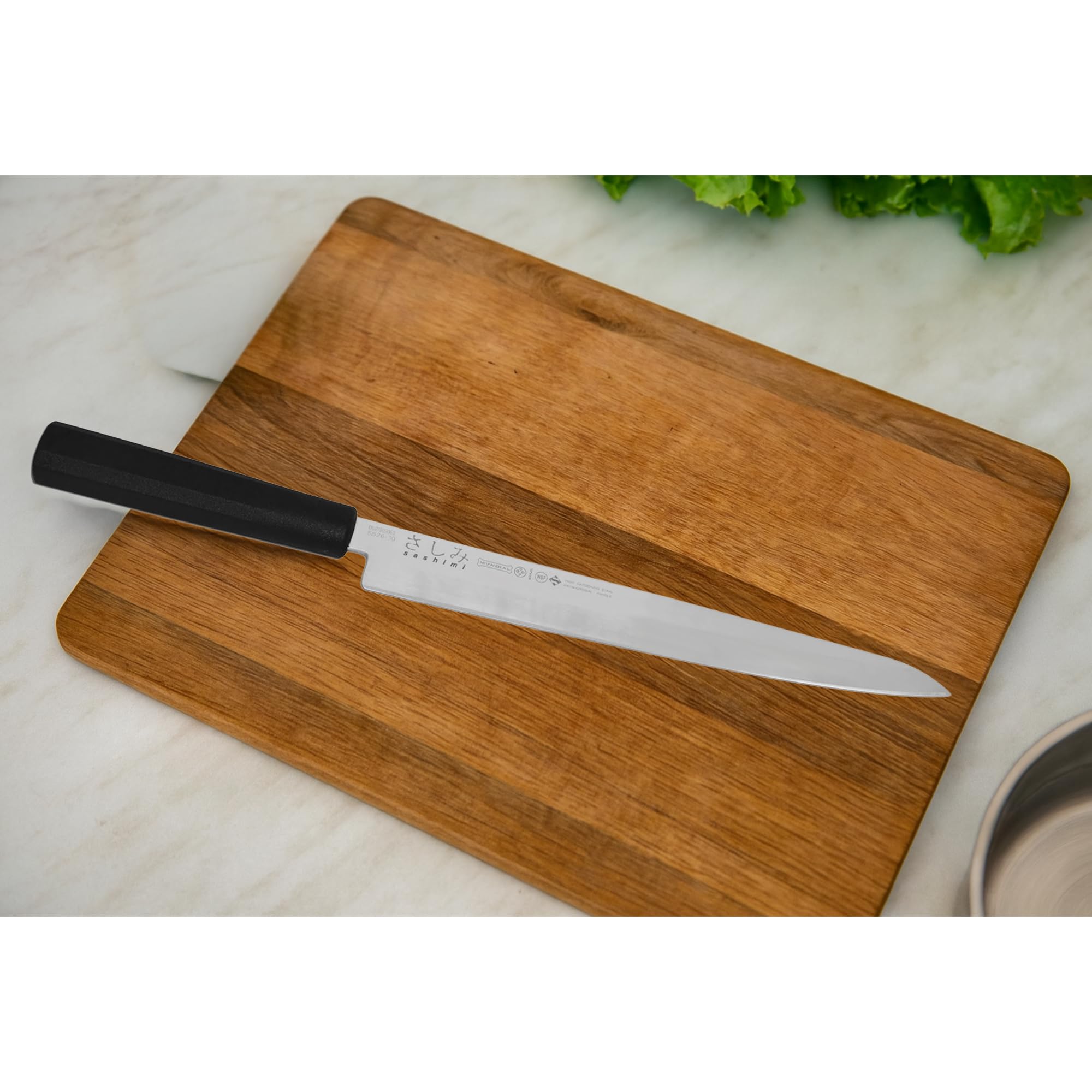 Faca Profissional Yanagiba Cabo Preto 26 cm- Mundial | Amazon.com.br