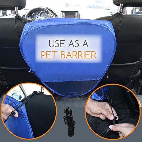 Miniatura 6 de MYDEAL PRODUCTS Casa desplegable para mascotas en una bolsa para corral portátil o tienda de campaña de perrera con 3 ventanas de red y puerta con