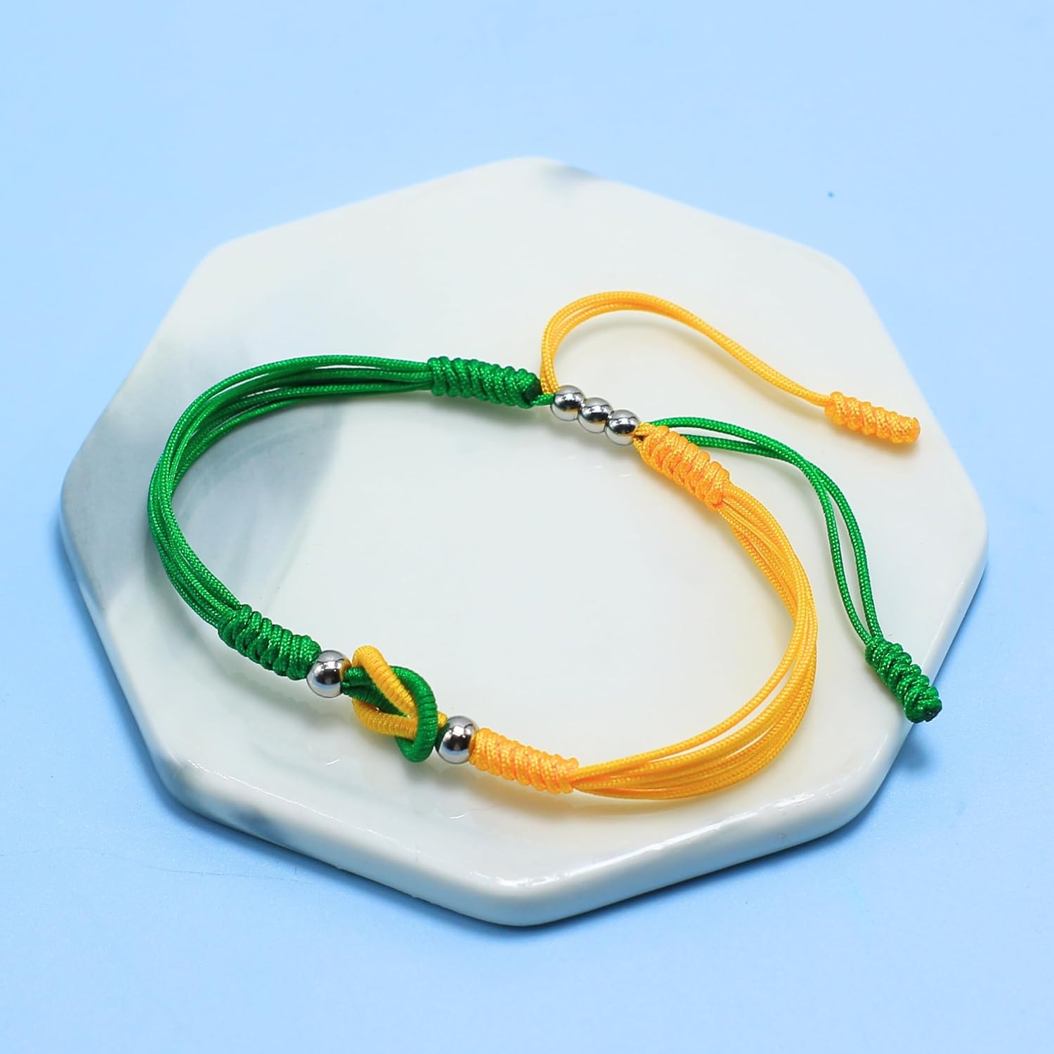 LAMIBEE Infinity Surfer Friendship Bracelet, Forever Love and Friendship with Multicolor Color, Lucky Tibetan Knot Protection String Woven - Image 4