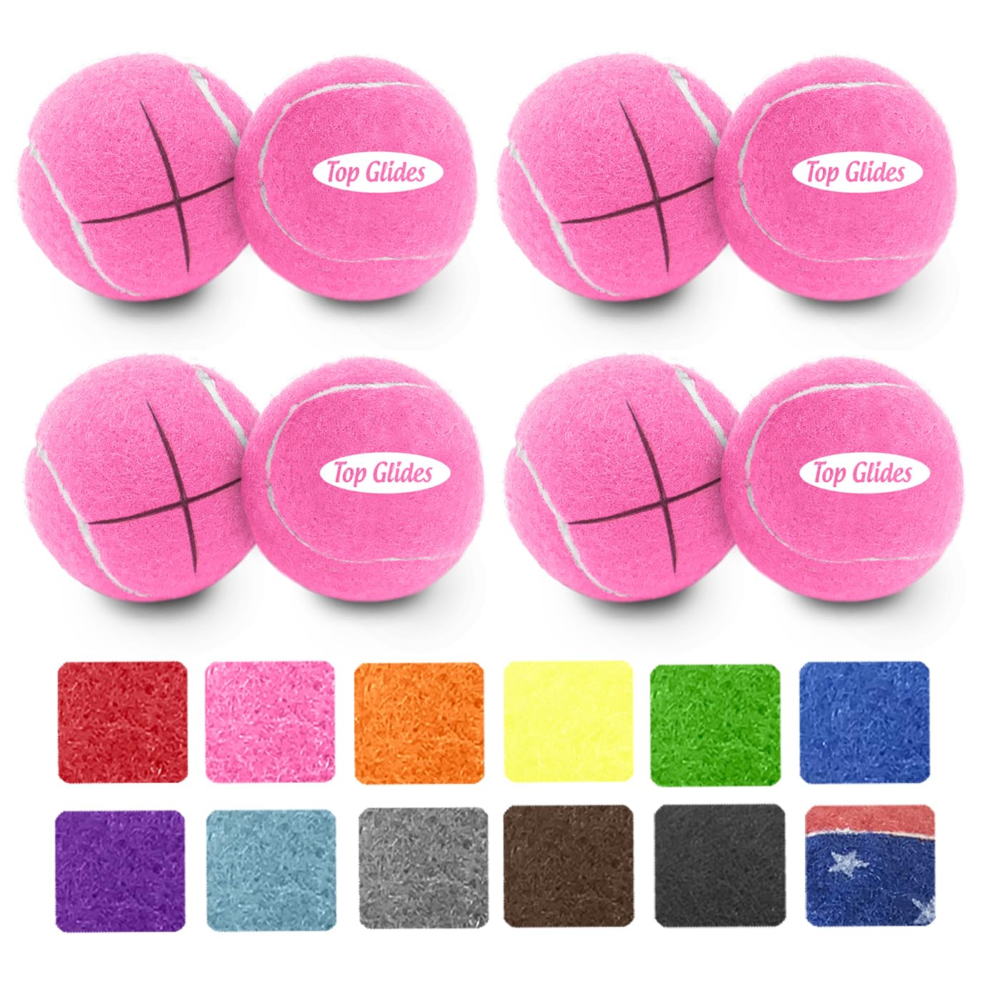 Top Glides Precut Walker Tennis Ball Glides