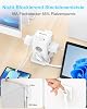 Multiple Socket with 4 USB 8-Way Socket Strip Flat Plug Surge Protection Socket Cube Multiple Plug Strip with Switch Socket Tower Distribution Socket 2 m Extension Cable