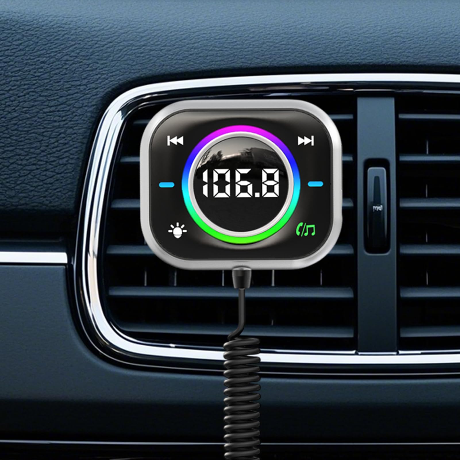 Émetteur FM Pour Voiture Bluetooth ® Microphone Pro Réduction De Bruit Emplaceme