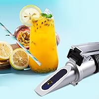 Vista 8 de Refractómetro Brix 0 ~ 32%, LEERCHUANG Refractómetro Brix de mano Prueba de contenido de azúcar, medición Brix de alta precisión con ATC