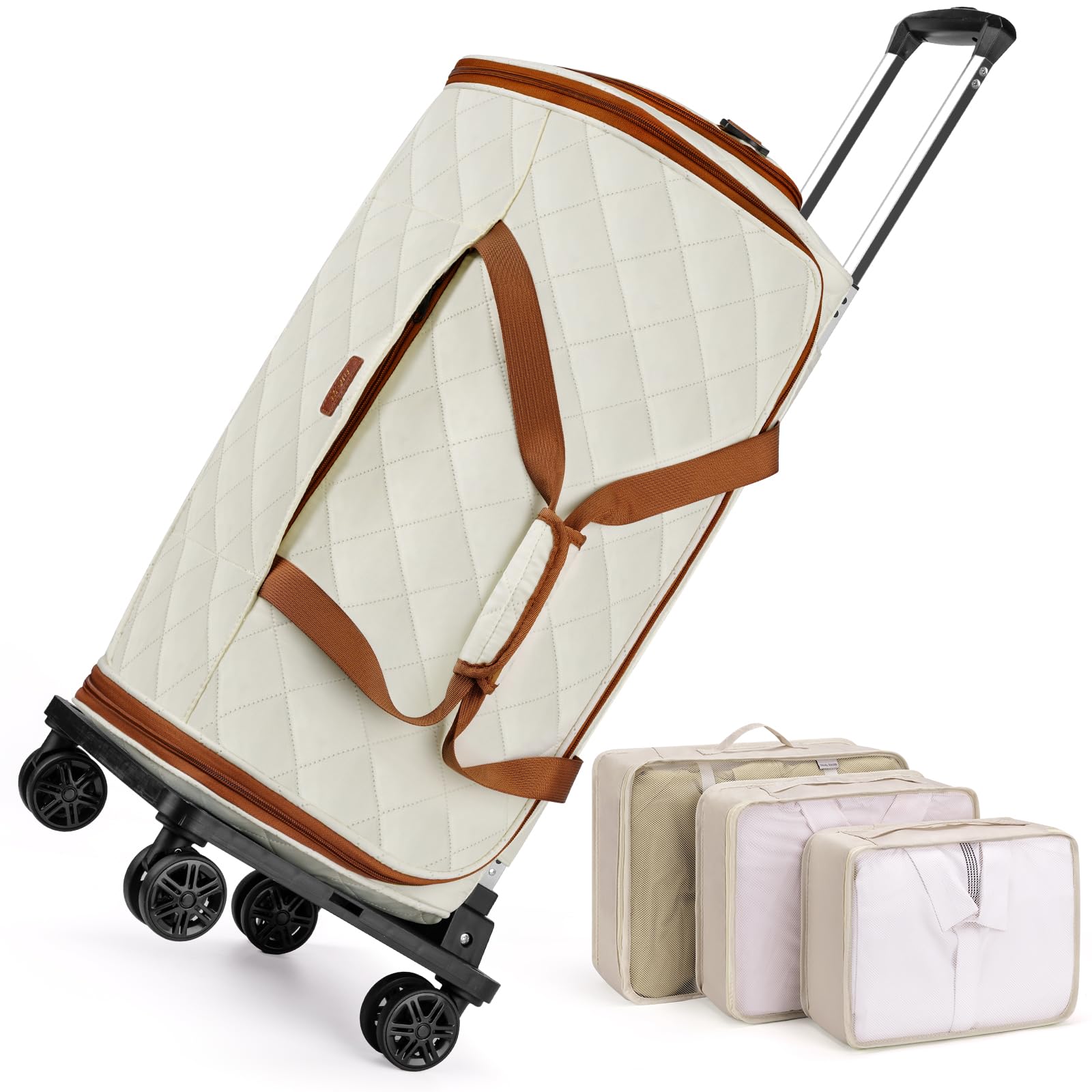 Rolling Garment Bags for Travel - Carry on Convertible Garment Duffle Bags with Wheels for Men Women 4