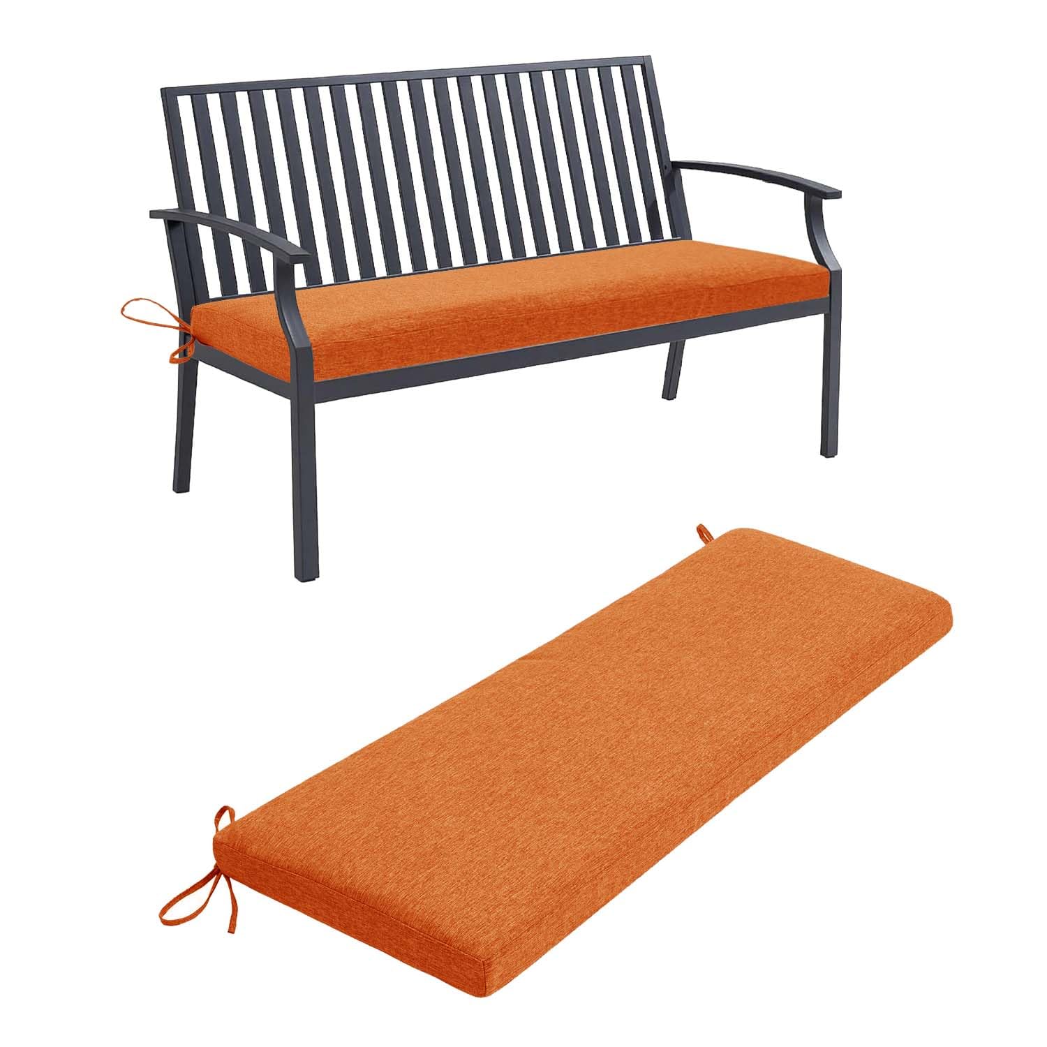 Coussin de banc d'extérieur antidérapant pour vos repas de jardin