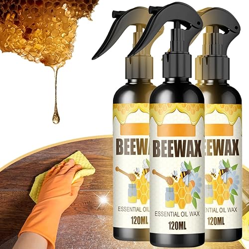 Spray de cera de abeja natural micromolecularizada, aerosol de cera de abeja molecularizada, cera de abejas para condimentos de madera, cera de