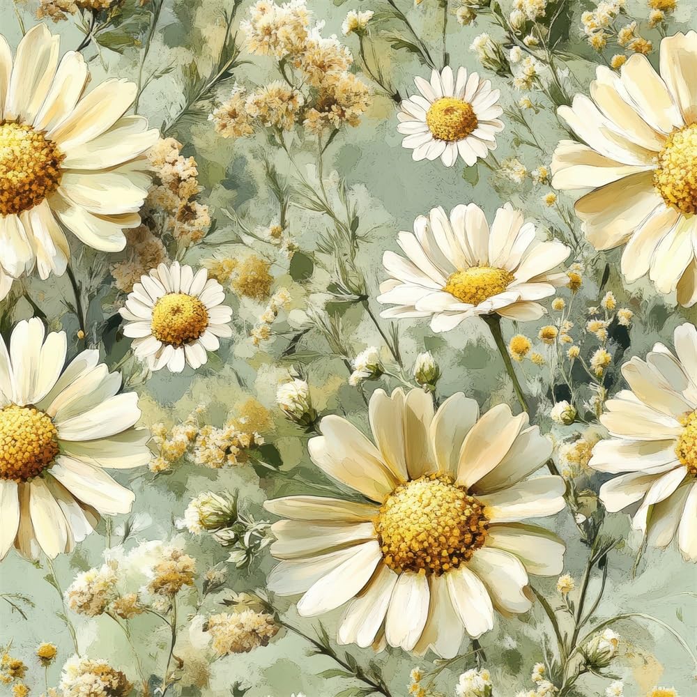 Papel tapiz de pintura al óleo floral con diseño exclusivo para salón