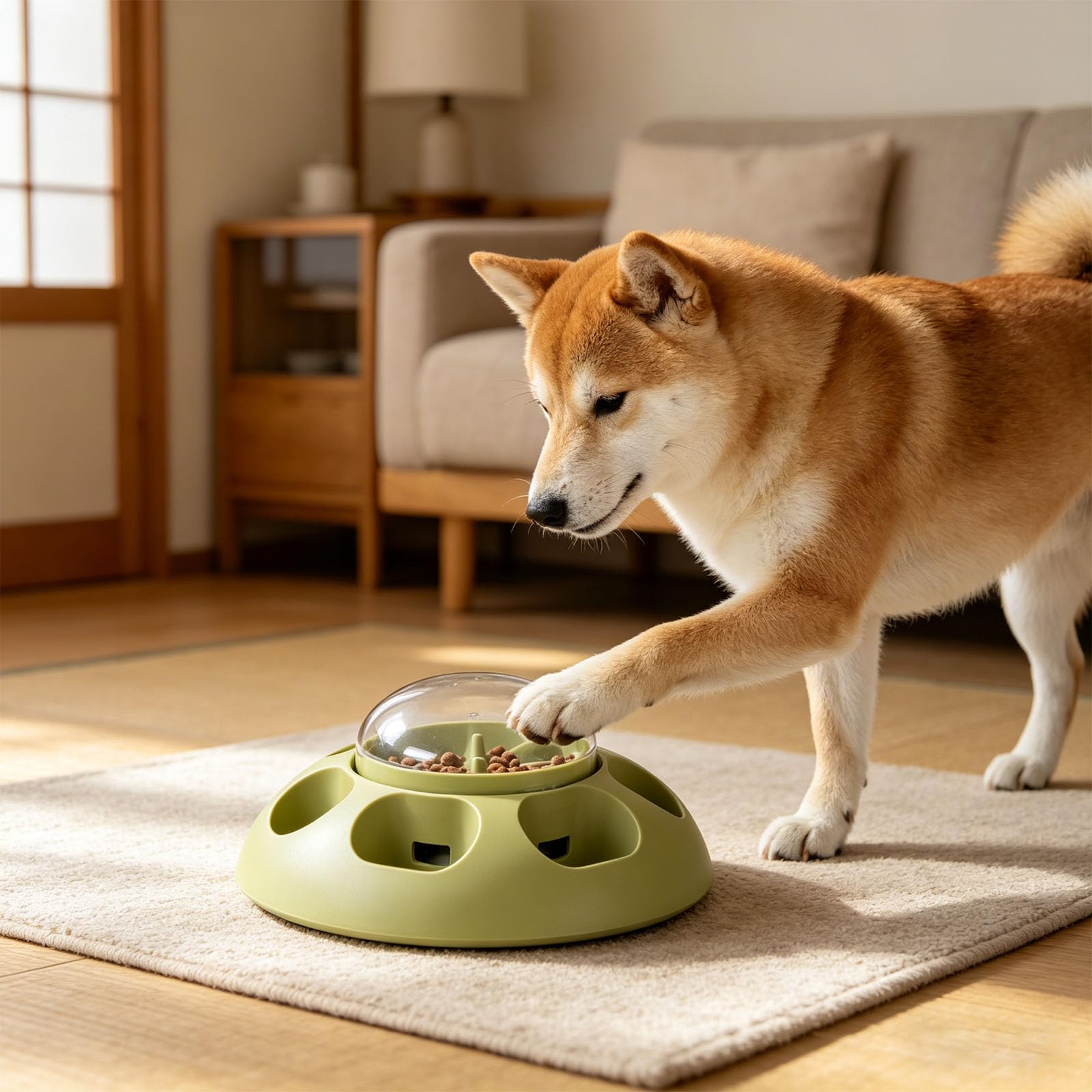 Confezione da 2 Giocattoli Puzzle interattivi con Dispenser Cibo per Cani per la stimolazione mentale e l ' Alimentazione lenta del Naso del Cane
