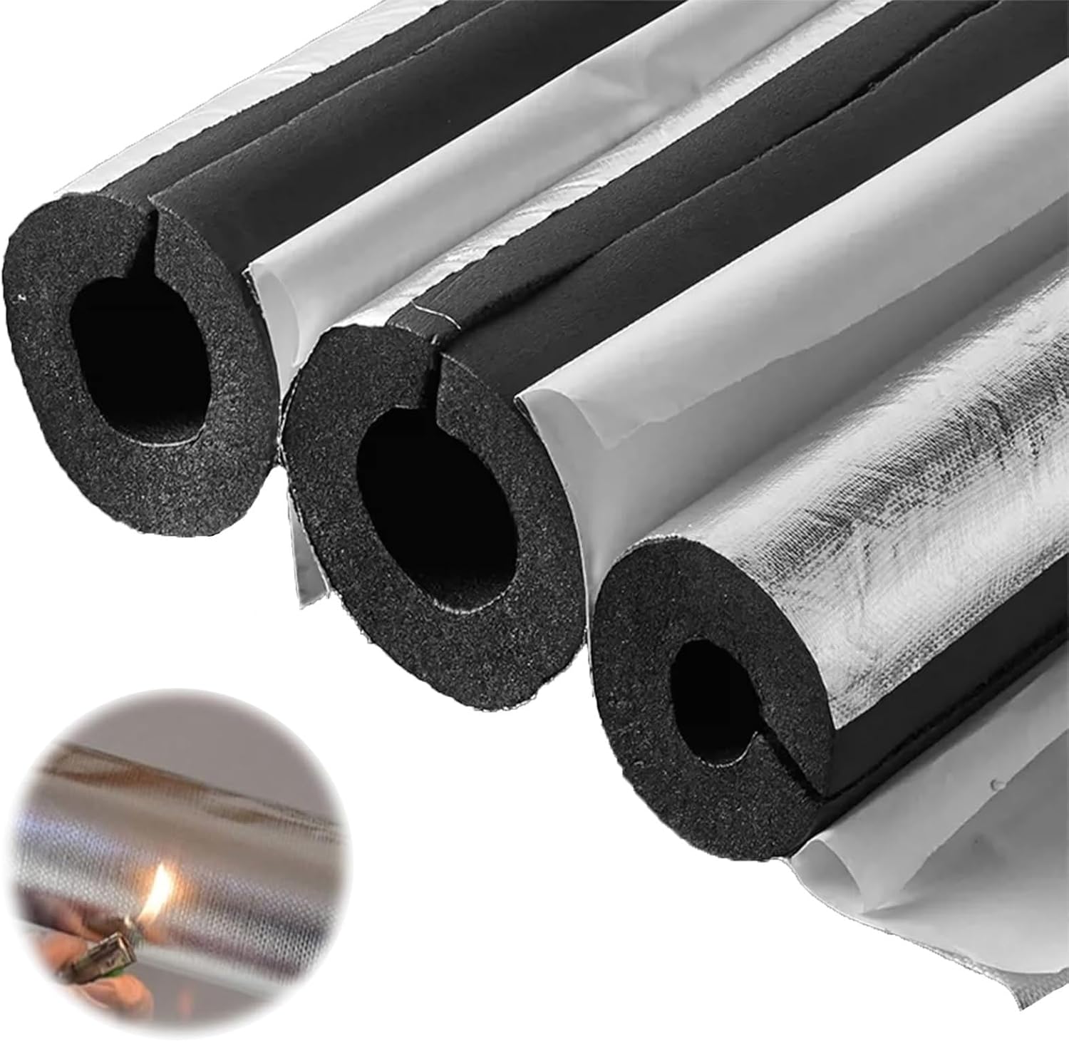 Foam Pipe Insulation/Tube Insulation Lagging Wrap Roll，Aluminum Foil