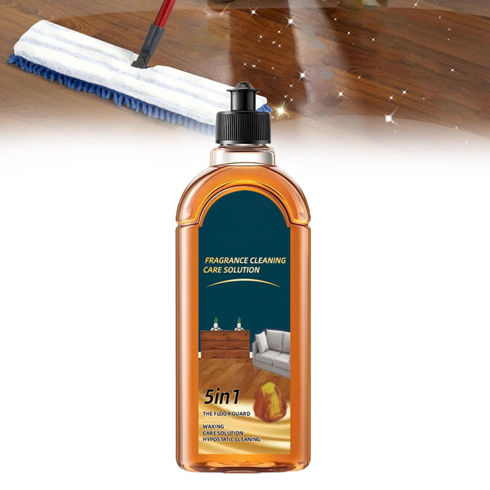 Spainho Floor Cleaner, Spainho Floor Cleaning, 5 in 1 Floor Cleaner, Hardwood Floor Cleaners, Natural Shine, Effortlessly Clean Your Flooring (1pcs)