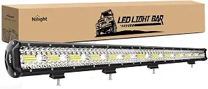 Nilight 37-Inch LED Light Bar, 780W Triple Row Flood Spot Combo, Off-Road Driving Work Light