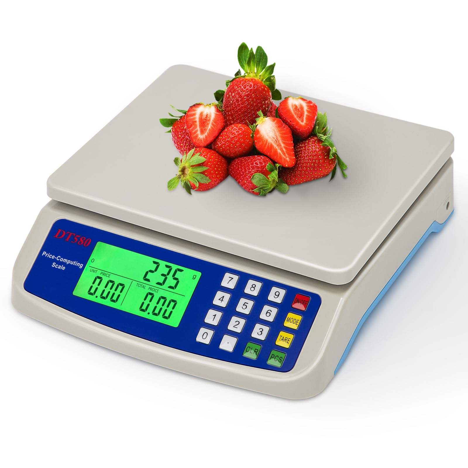 Digital kitchen scale 25kg with LCD Display Commercial Food scales for Baking Bread Cooking and Meal Prep Counting Scale(Capacity : 25kg-1g)