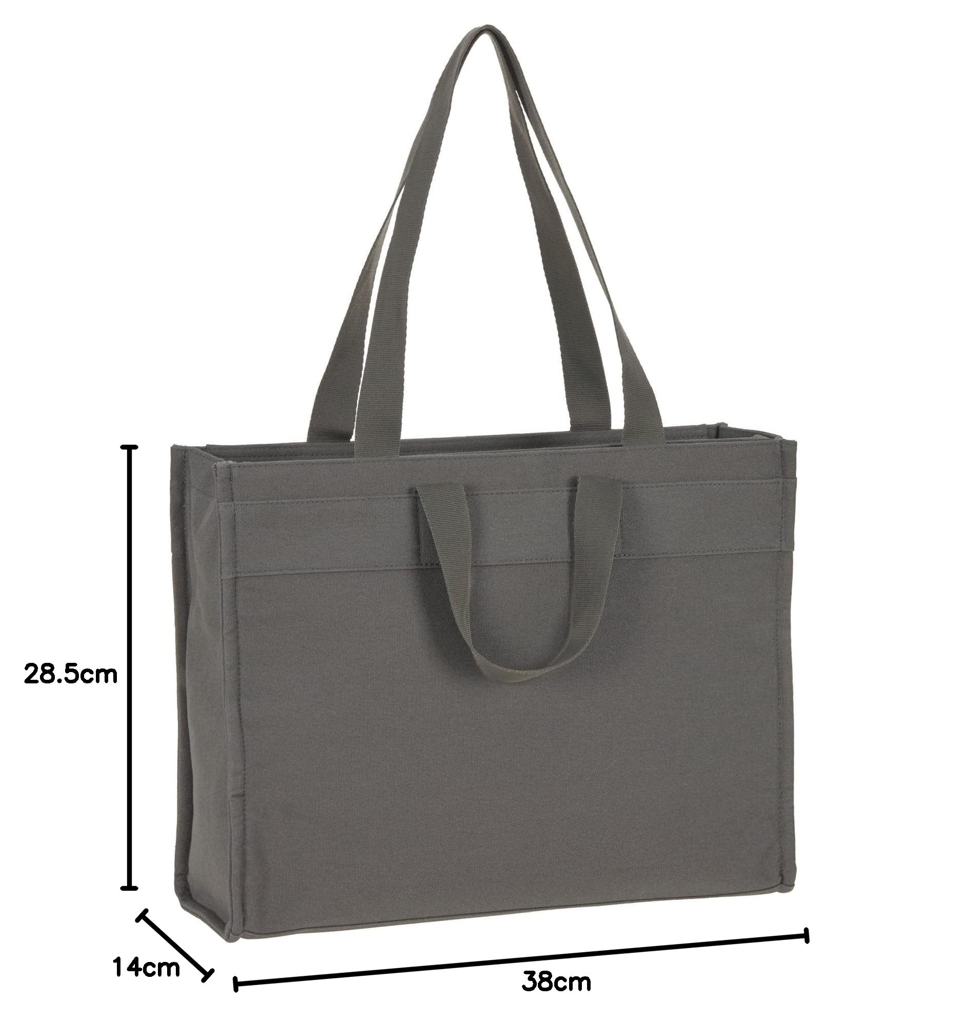 LÄSSIG Baby Wickeltasche mit Wickelunterlage, Kinderwagenbefestigung, nachhaltig produziert/GRE Tote Up Bag anthracite