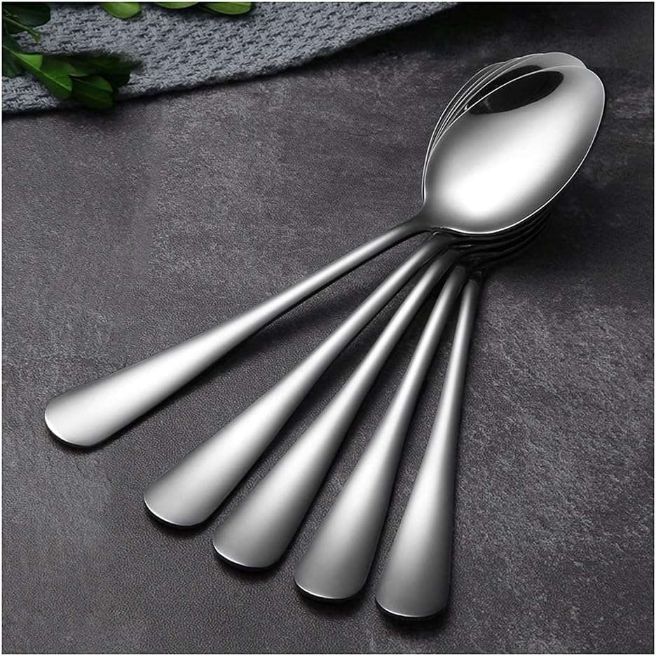 Tea Spoons Long Handle Mixing Spoon Ice Cream and Honey Spoon Stainless Steel Spoon Friend's Gift Spoon Spoon Suitable for Home Office and Outdoor Use 5 Pieces Ice Tea Spoons (Color : B) (B)