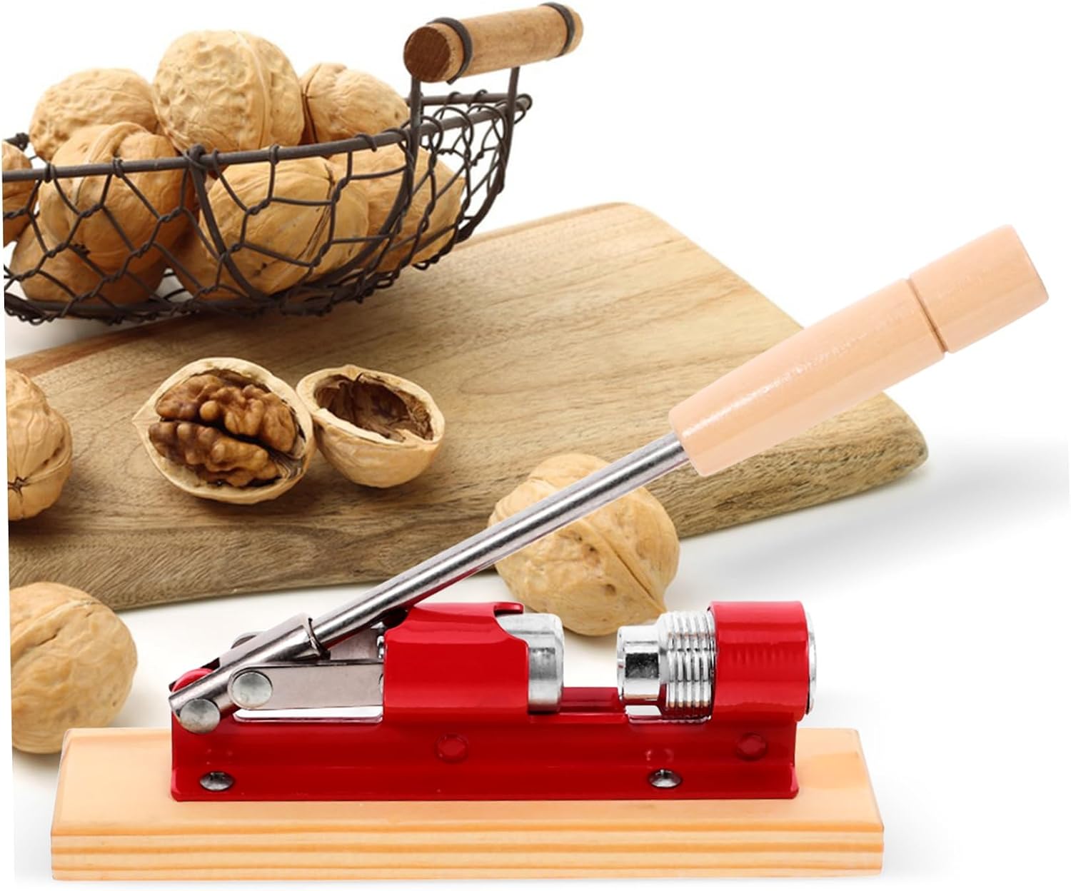 Mechanical Walnut Opener Tool Heavy Duty Nutcracker with Elegant Design for Effortless Shelling of Walnuts and Nuts Portable and Easy to Use Nut Cracker
