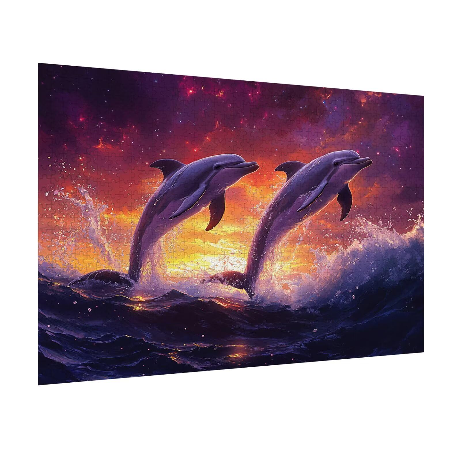 Puzzle 1500 Sztuk Dorośli Delfiny Gra Inteligencja, n-242