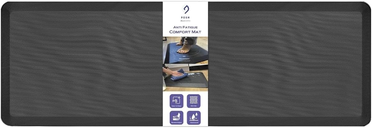 POSH Foldable Treadmill Mat & Resistance Loop Exercise Bands, Set of 5 – Premium Non-Slip, Durable, Space-Saving for Home Workouts & Fitness Equipment