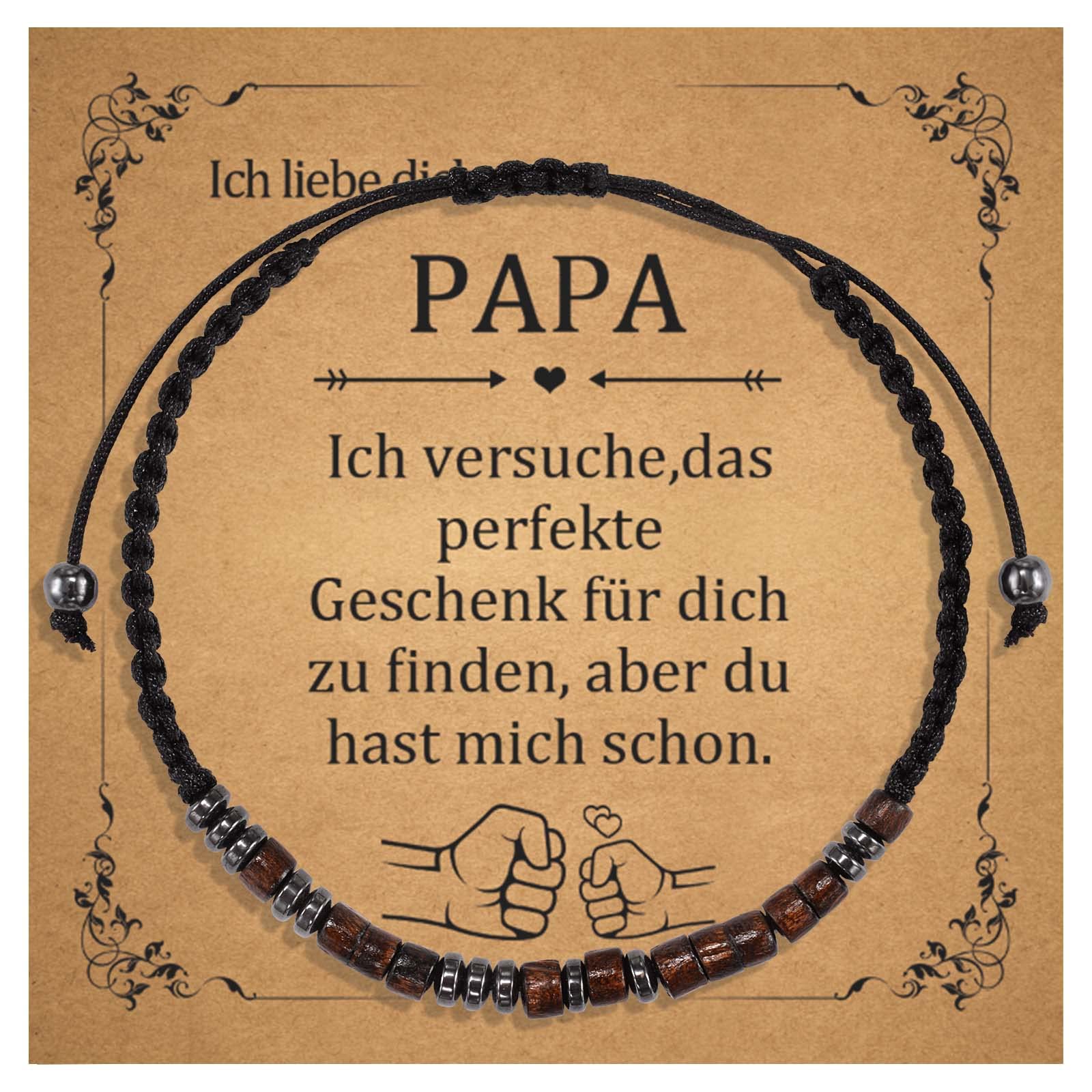 CheersLife Gewebte Seile Morsecode Papa-DEDE