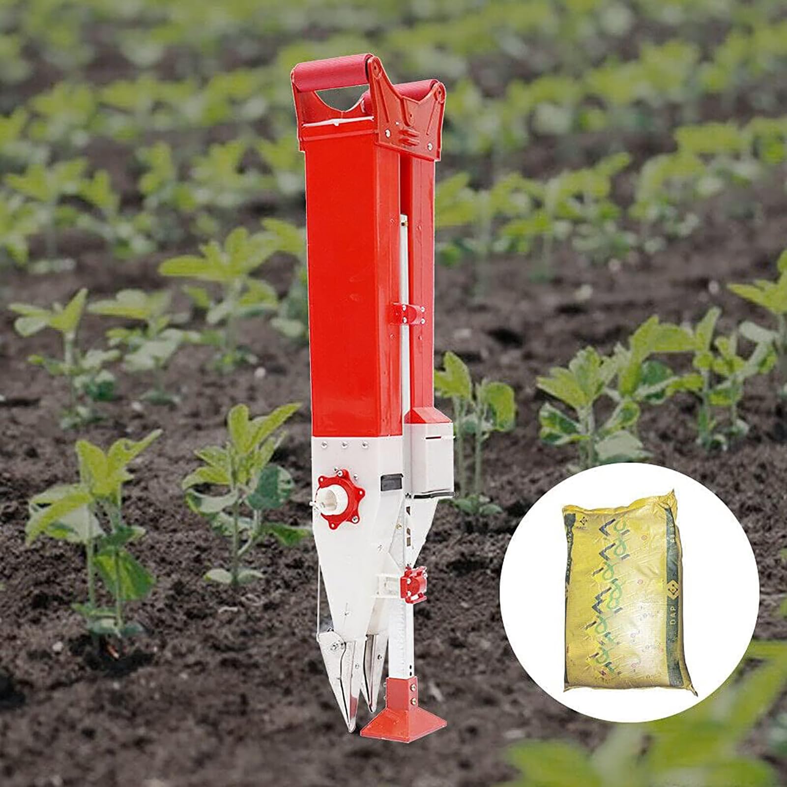 FAXIOAWA Outil de planteur d'ampoules à poignée, planteur de graines à Main, semoir d'engrais Domestique, transplanteur Manuel de Plantes, semoir de maïs, d'arachides, planteur de légumes