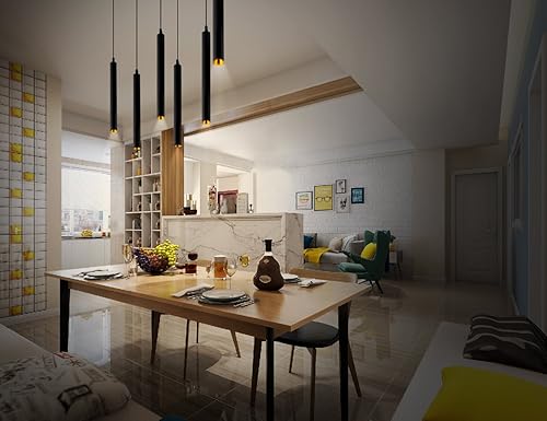 Miniatura 7 de 110 V 12 W Dia 5 CM L40CM tubo LED moderno Lámparas colgantes luz de punto para isla comedor sala de estar bar mostrador tienda techo cocina luces