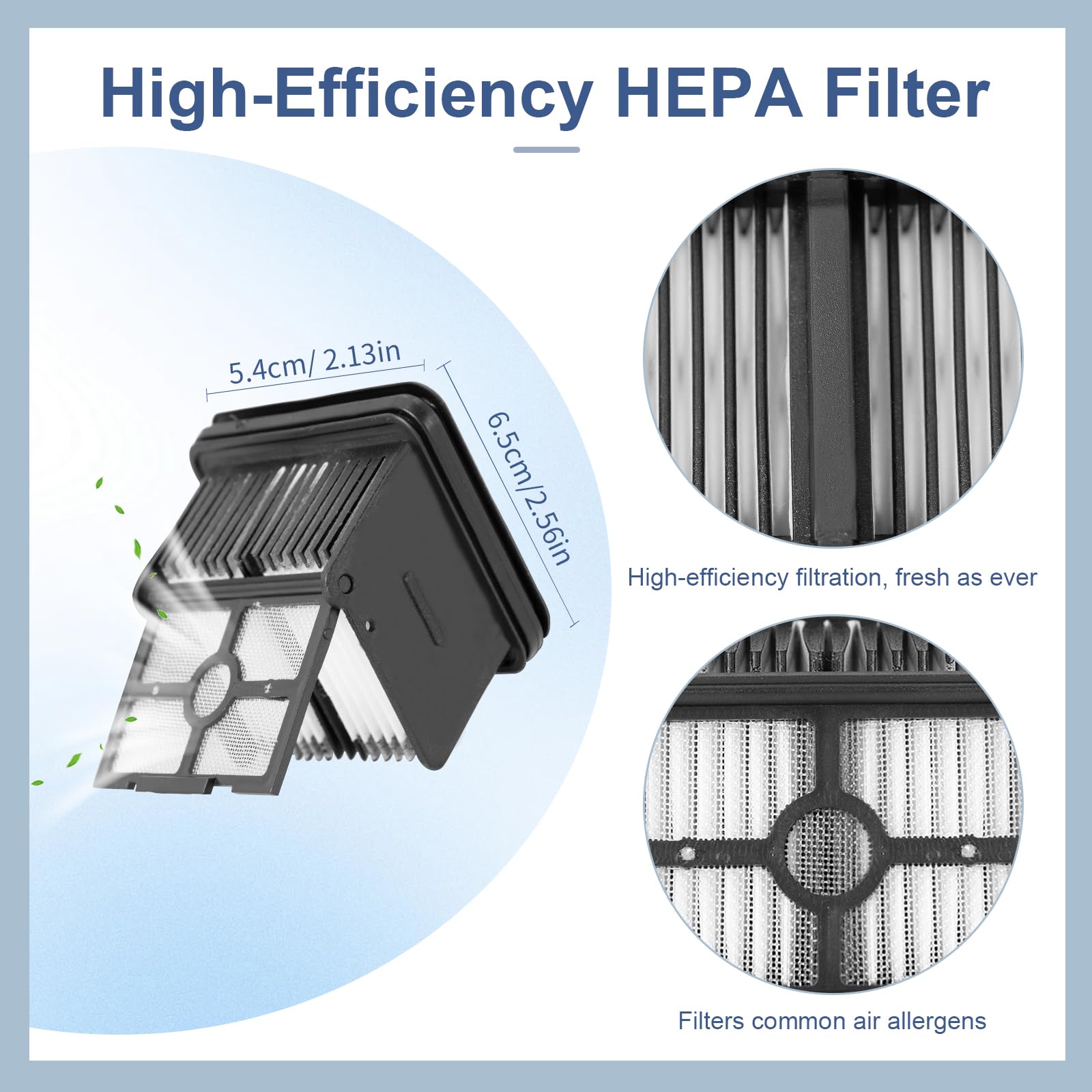 Heykewi Filtre HEPA Pour Roborock Flexi/Flexi Lite/Flexi Pro Aspirateur