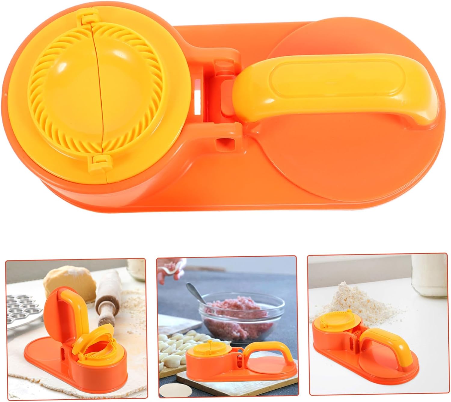 Manual Dumpling Presser Kitchen Gadget Plastic Easy to Use for Families and Parties