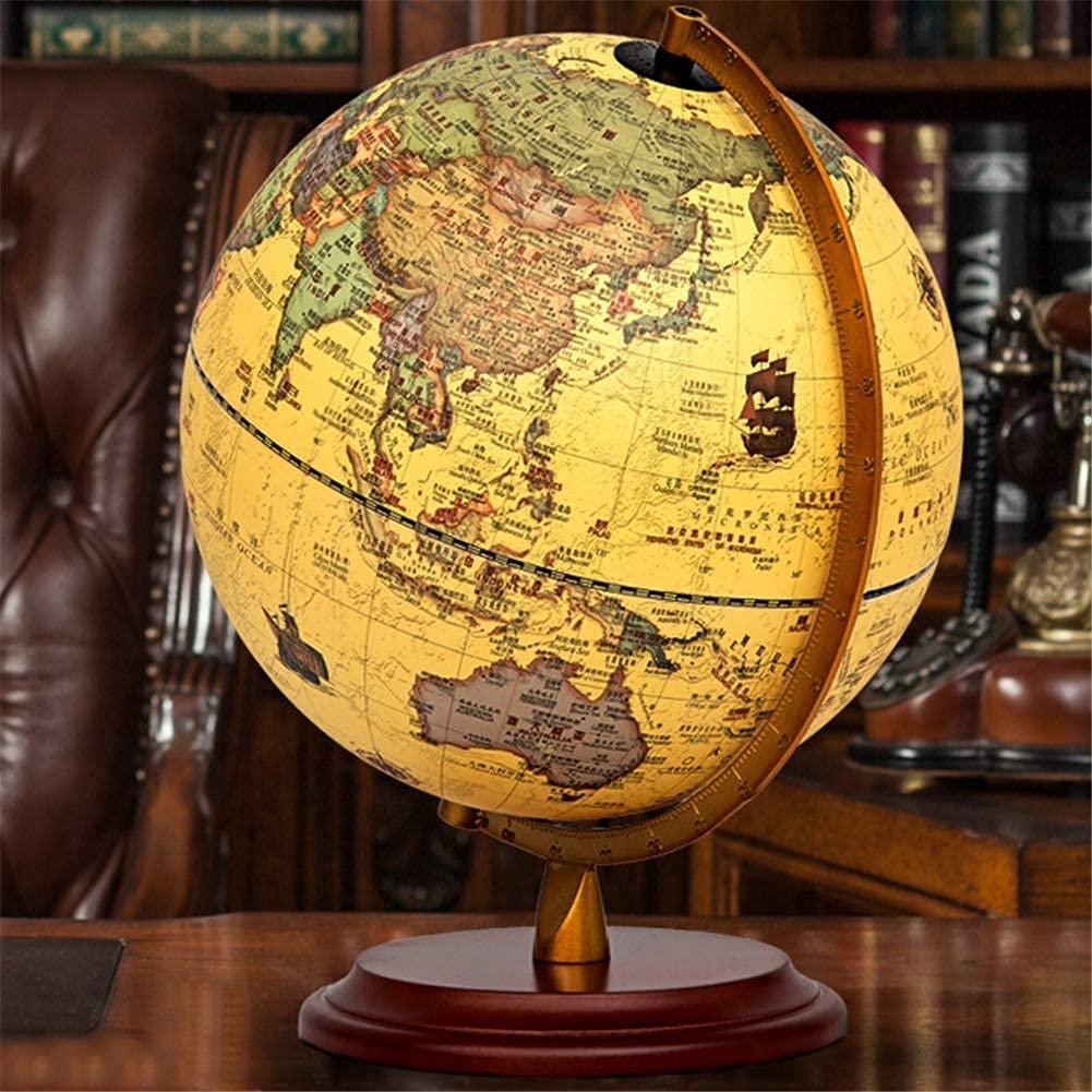 Podświetlana lampa globus świata - globusy geograficzne 2 w 1 z oświetleniem LED stacjonarny globus świata ze stojakiem edukacyjne globusy świata dla dzieci