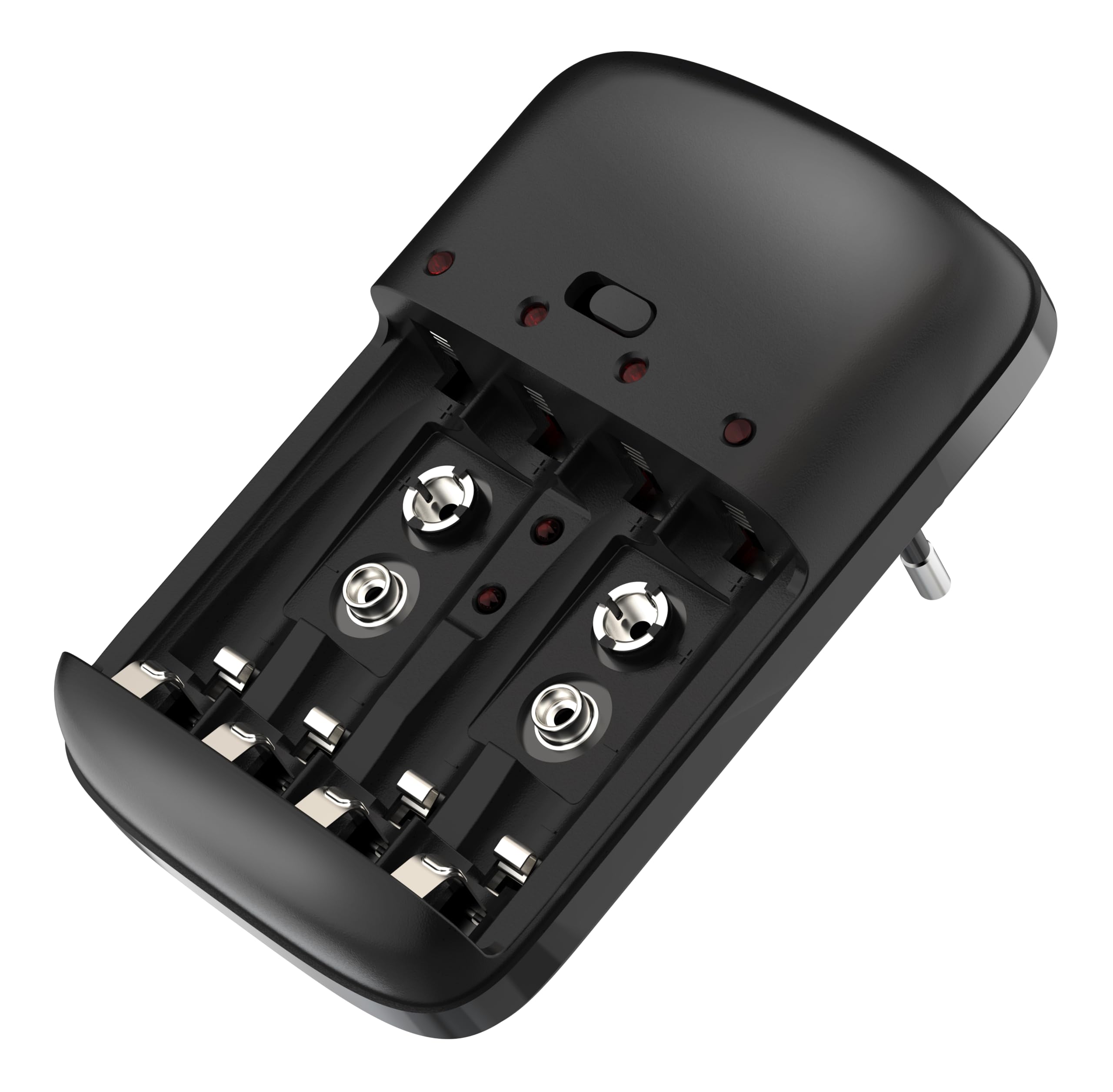 MKC | MKC-1292 Caricabatterie Universale per Batterie Ricaricabili AA/AAA/2x9V Ni-Mh/Ni-CD, Carica Affidabile e Sicura per Tutti i Tuoi Dispositivi