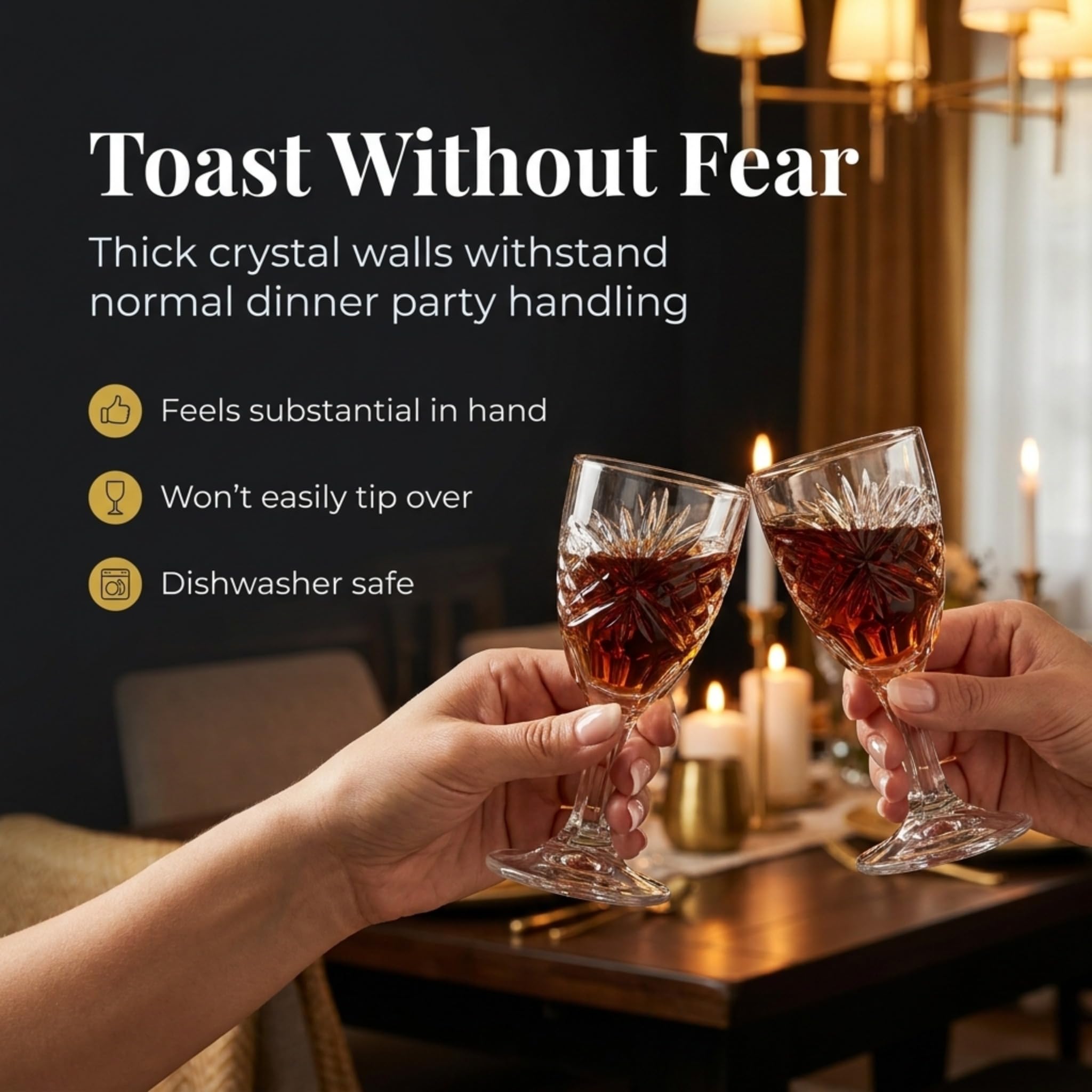 Godinger Dublin Cordial Glasses - Set of 6 -3