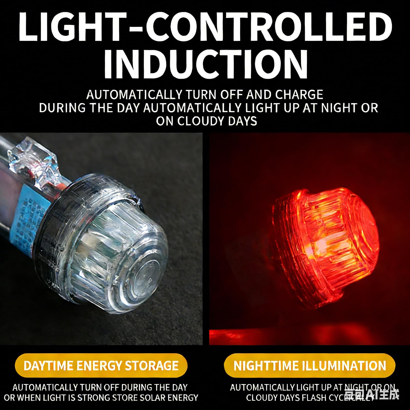 Lampada di segnalazione marina LED colorata con batteria a lunga durata e design impermeabile per la pesca impermeabile luce di posizione barca