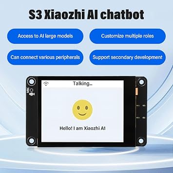 ESP32-S3 Development Board ESP32 S3 Display 2.8 Inch IPS Capacitive Touch Screen 240x320 Pixel, Supporting XiaoZhiAI AI, Dual-Core 240 MHz Microcontroller WiFi+BT, Provide LVGL Projects Tutorial