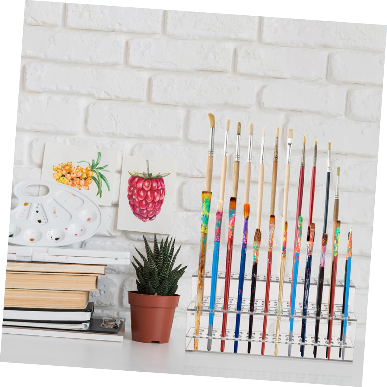 Angoily 2pezzi Portapenne in Plastica Da Scrivania Espositore Per Penne Scomparti Organizer Per Portapenne Supporto Per Matite e Adatto Per Ufficio e Casa