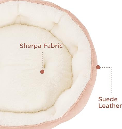 Miniatura 98 de Bedsure Camas lavables para perros, camas redondas con parte inferior antideslizante para gatos de interior, cachorros y gatitos, 20 pulgadas, gris