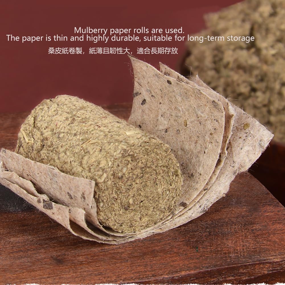 Moxa Cones, Small Stone-Ground Moxibustion Cones,High Pure Mugwort Ai Jiu Moxibustion Sticks for Back Neck Waist,70pcs/Pack 艾草灸柱