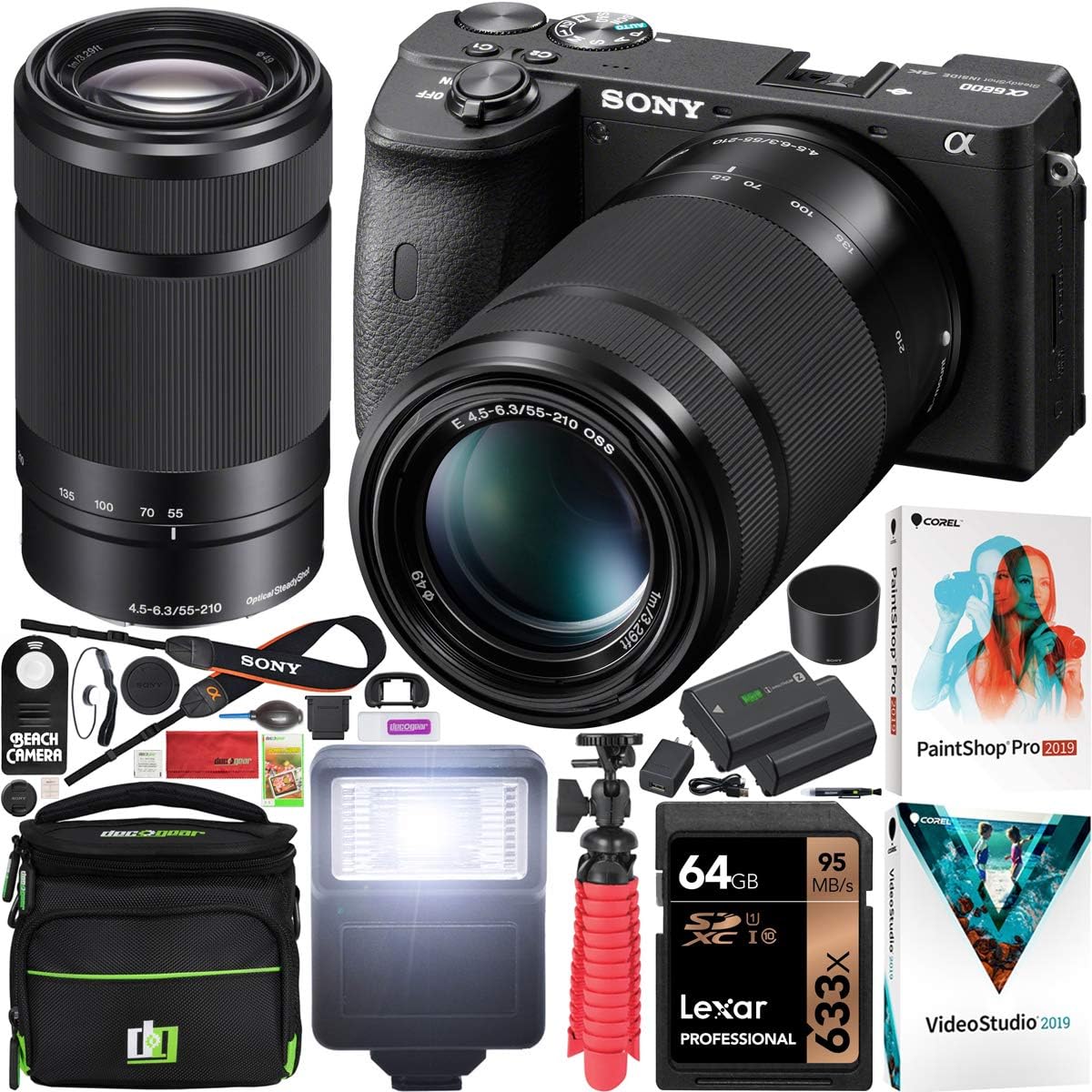 Sony Alpha a6600 APSC Mirrorless ILC Bundle with 18135mm