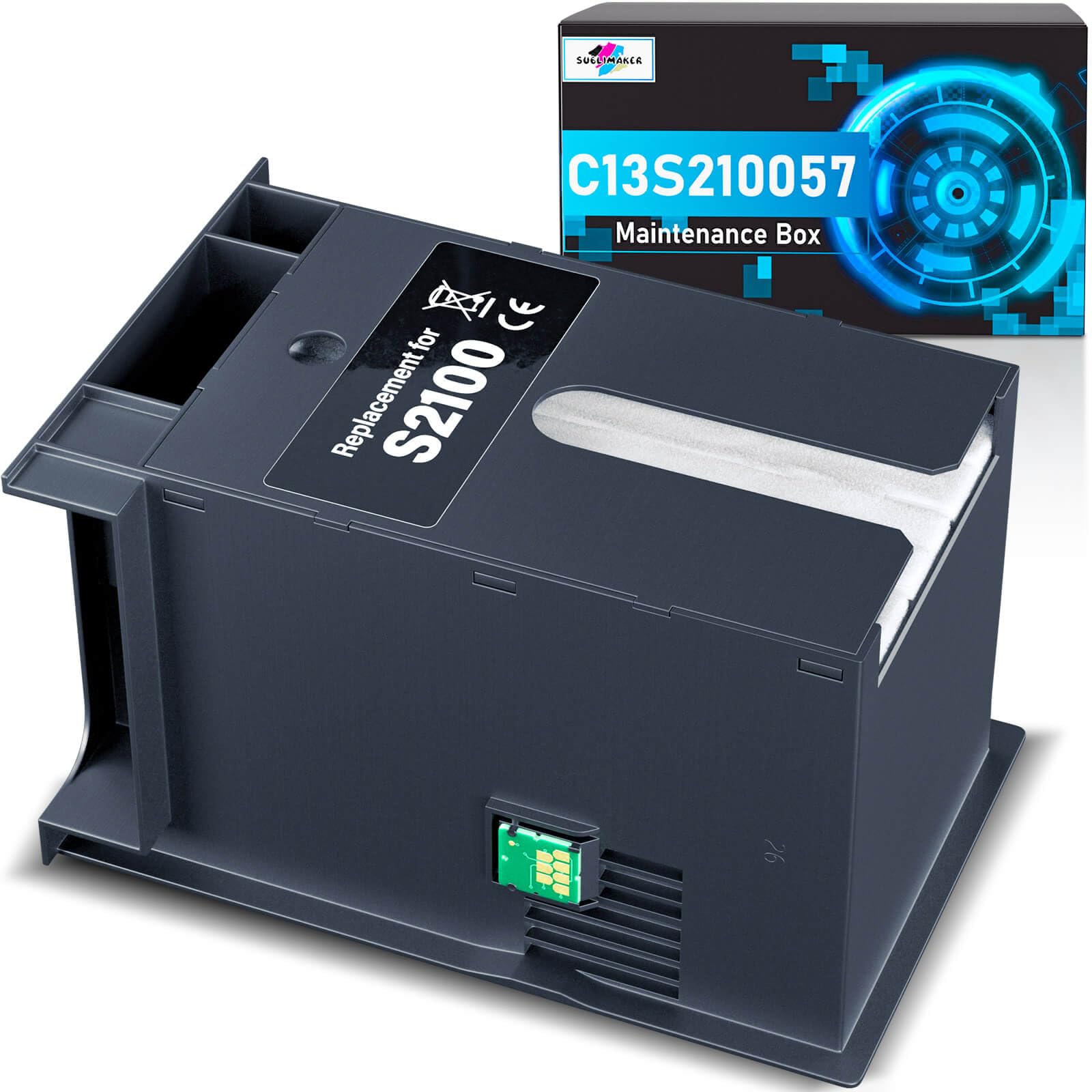 F570 Maintenance Box (C13S210057/S2100/SC13MB) Compatible Replacement for Epson Surecolor SC-F570 SC-T3170 SC-T3170M SC-T3170X SC-T5170 SC-T5170M