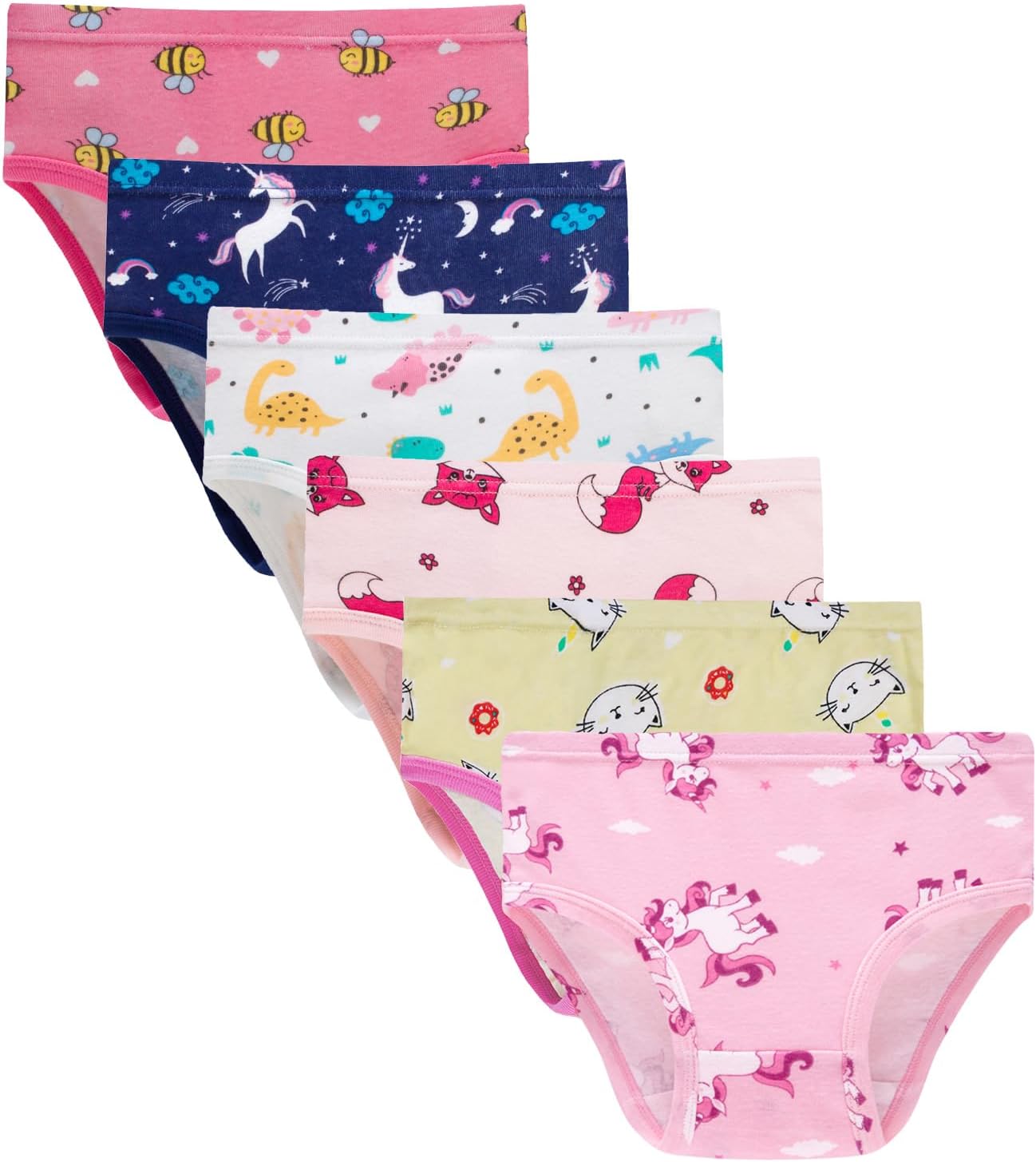 Hahan Baby Soft Cotton Panties Cotton Little Girls Underwear Toddler Briefs