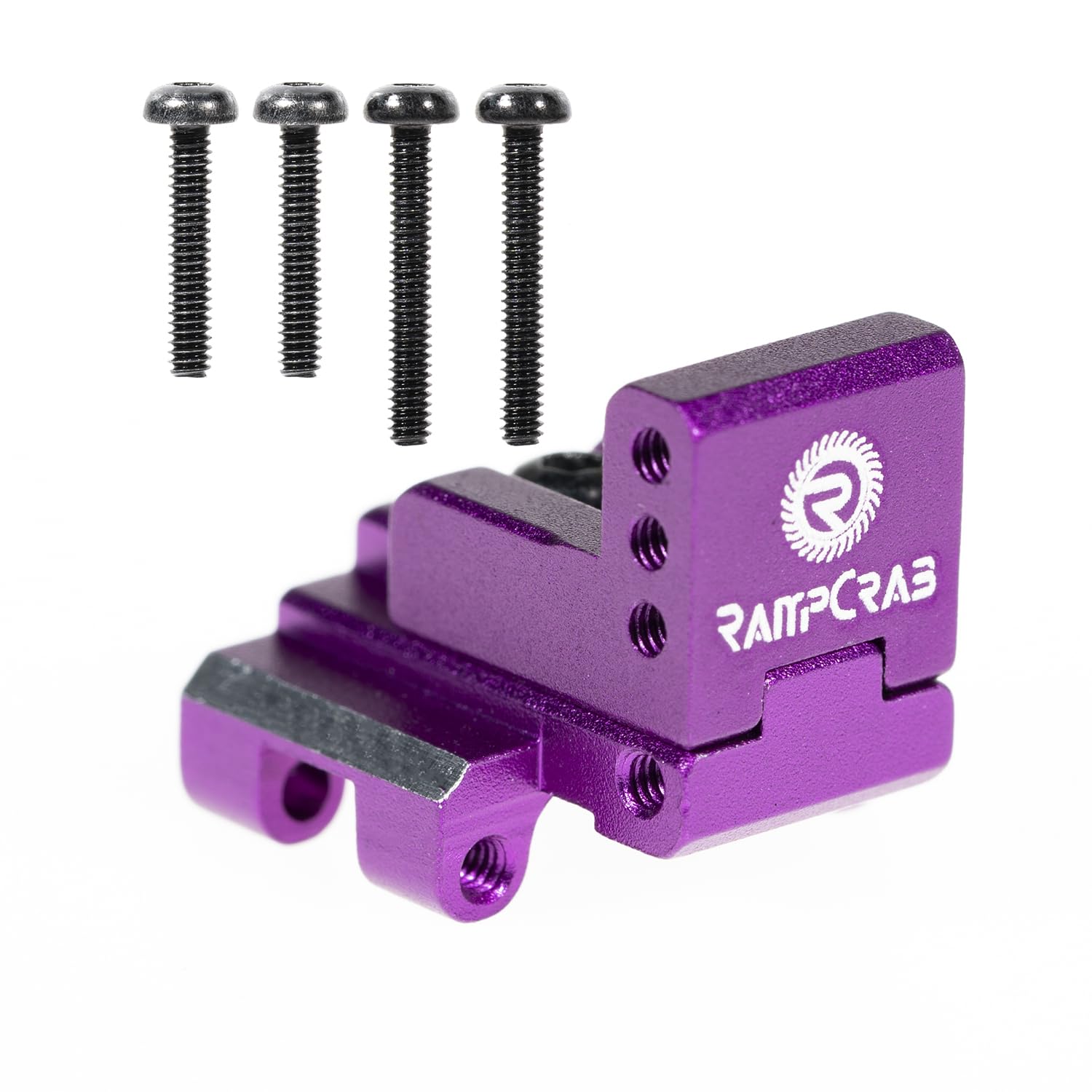 RampCrab Rear Axle Truss Upper Links Mount for SCX24 AX24 RC car, Multi-Position Adjustment, Aluminum Upgrades Part for Axial SCX24 C10 Gladiator Bronco, 1/24 Crawler Car Upgrade Accessories, Purple