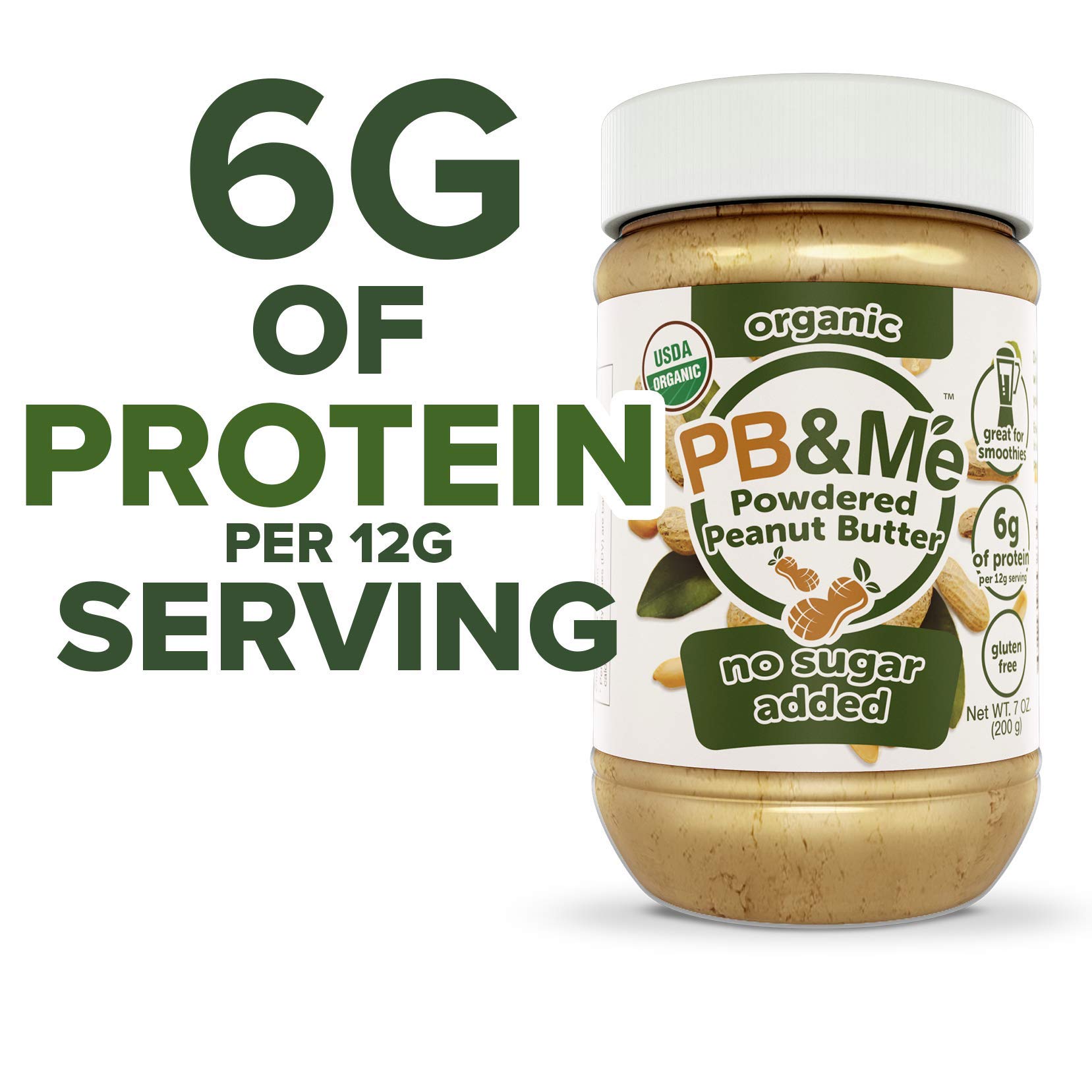 Buy PB&Me Natural Powdered Peanut Butter Gluten Free, High Protein