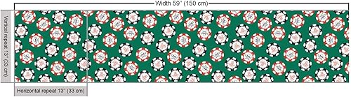 Miniatura 3 de Ambesonne Tela de casino por The Yard, tarjetas de póquer piratas dinero huesos diagonales cráneo riesgo arte decorativo para tapicería y detalles