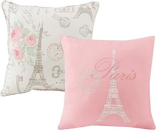 Miniatura 4 de Design Studio City of Romance - Juego de edredón de 5 piezas, súper suave, decoración de París para dormitorio, torres Eiffel, ramos florales de