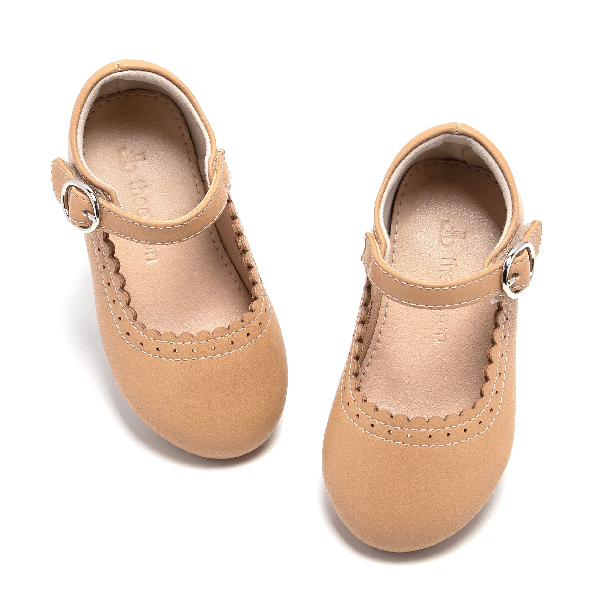 THEE BRON Toddler Mary Janes | Arch Support Leather Dress Shoes | Birthday Party Flats