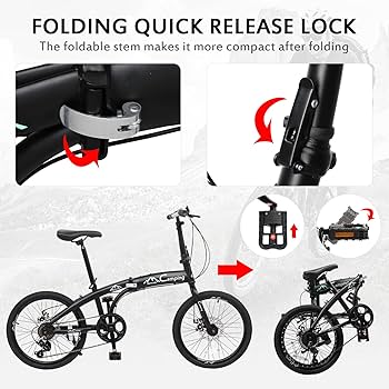 Amazon | Ktaxon 20インチ 折りたたみ自転車 大人用自転車 7段