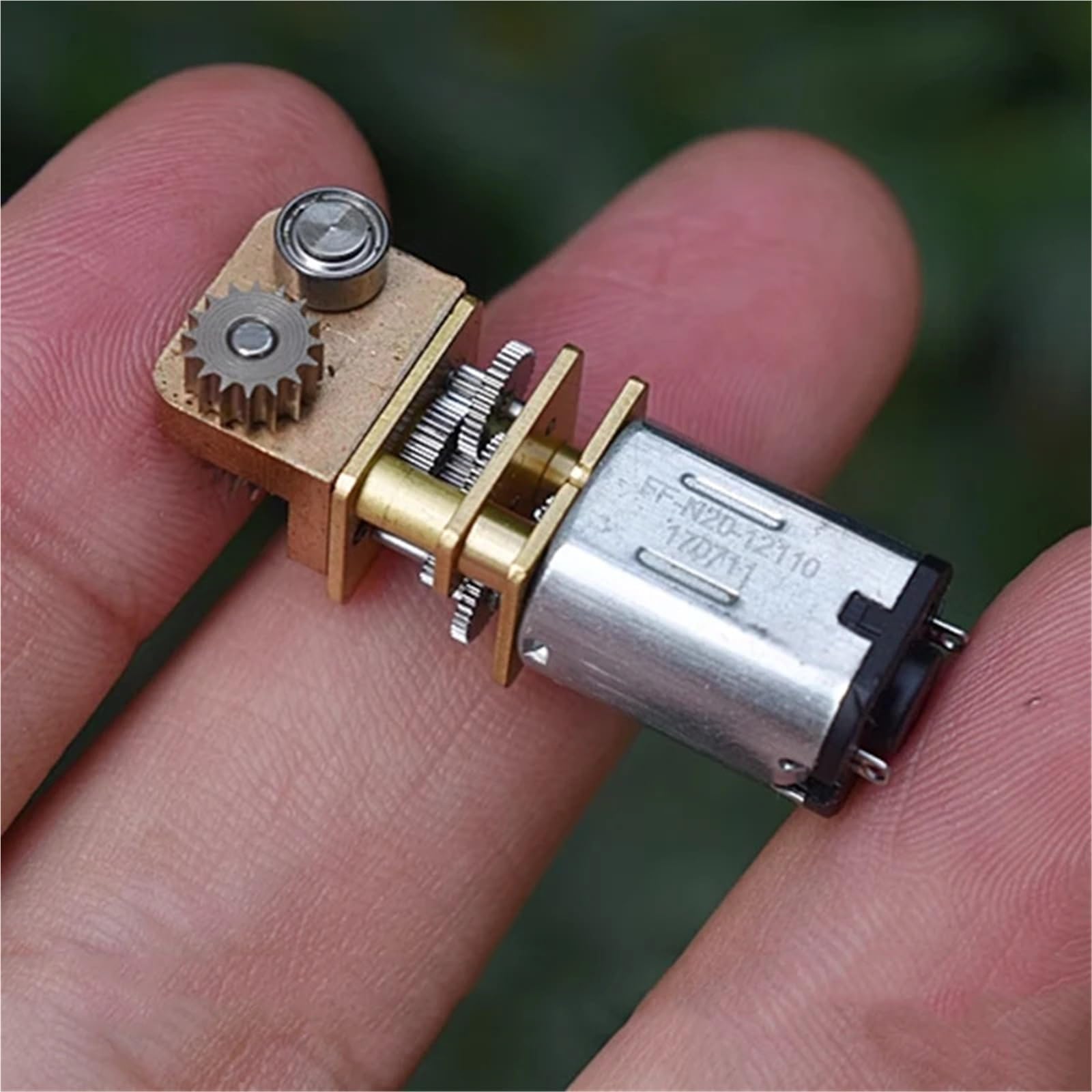 ANERTQUIH N20 Gear Motor Reduction Turbo Worm Full Metal Gearbox Right Angle DC 5V Slow Speed 1Pcs