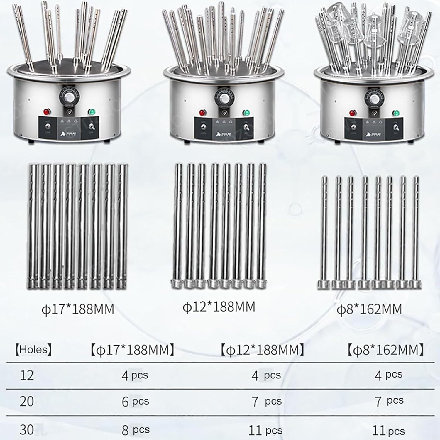 Water Bottle Drying Rack, Lab Glassware Dryer, with Drying Pipes, Drying Time 8~10min, for Glass Test Tubes and Beakers, Stainless Steel Drying Machine (12hole)